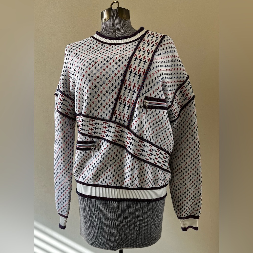 CHANEL  MULTICOLOR SWEATER 38.
